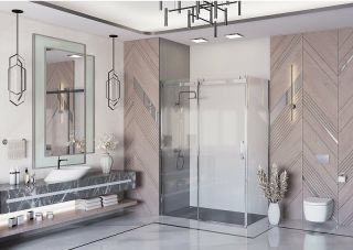 Боковая стенка Ambassador Benefit 80HX 80см хром/прозрачное